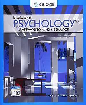 Introduction to Psychology: - Paperback, by Coon Dennis; Mitterer - Acceptable