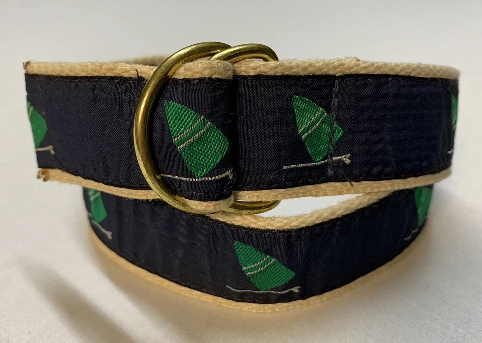 Винтажный холщовый пояс 90-х Cape Cod (Woods Hole, MA) молодежный подходит до 26 дюймов опрятный - Изображение 4 из 4