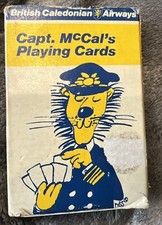 Vintage Capt. McCal's Playing Cards British Caledonian Airlines Captain