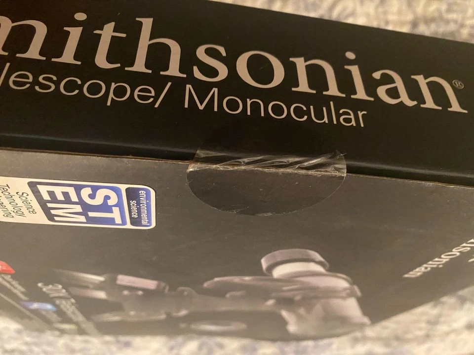 Smithsonian 30X Telescope Monocular Kit New In Sealed Box Tripod  - Image 3 of 4