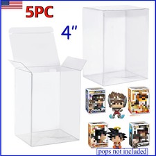 5 Lot Display Collectibles Protectors Case For Funko Pop 4" inch Vinyl Figures