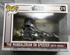 Funko The Mandalorian on Speeder (with Grogu) # 579 NEW!! IN HAND READY TO SHIP