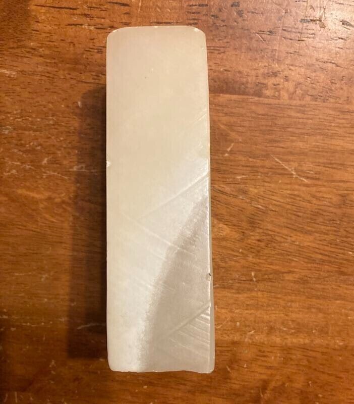 Single Vintage 1969 Stone Alabaster Heavy Stone Bookend Statue 6"H x 3.