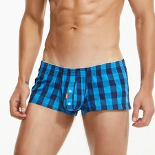 SEOBEAN Men's Sexy cotton Underwear Boxers Shorts Home Underpants Sports Pajamas