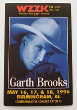 Garth Brooks 1996 Tour Satin Backstage Pass Otto Gig VIP Concert Sticker