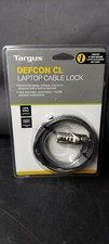 Targus Defcon CL Notebook Laptop Computer 4 Digit Combination Cable Lock 6.5ft