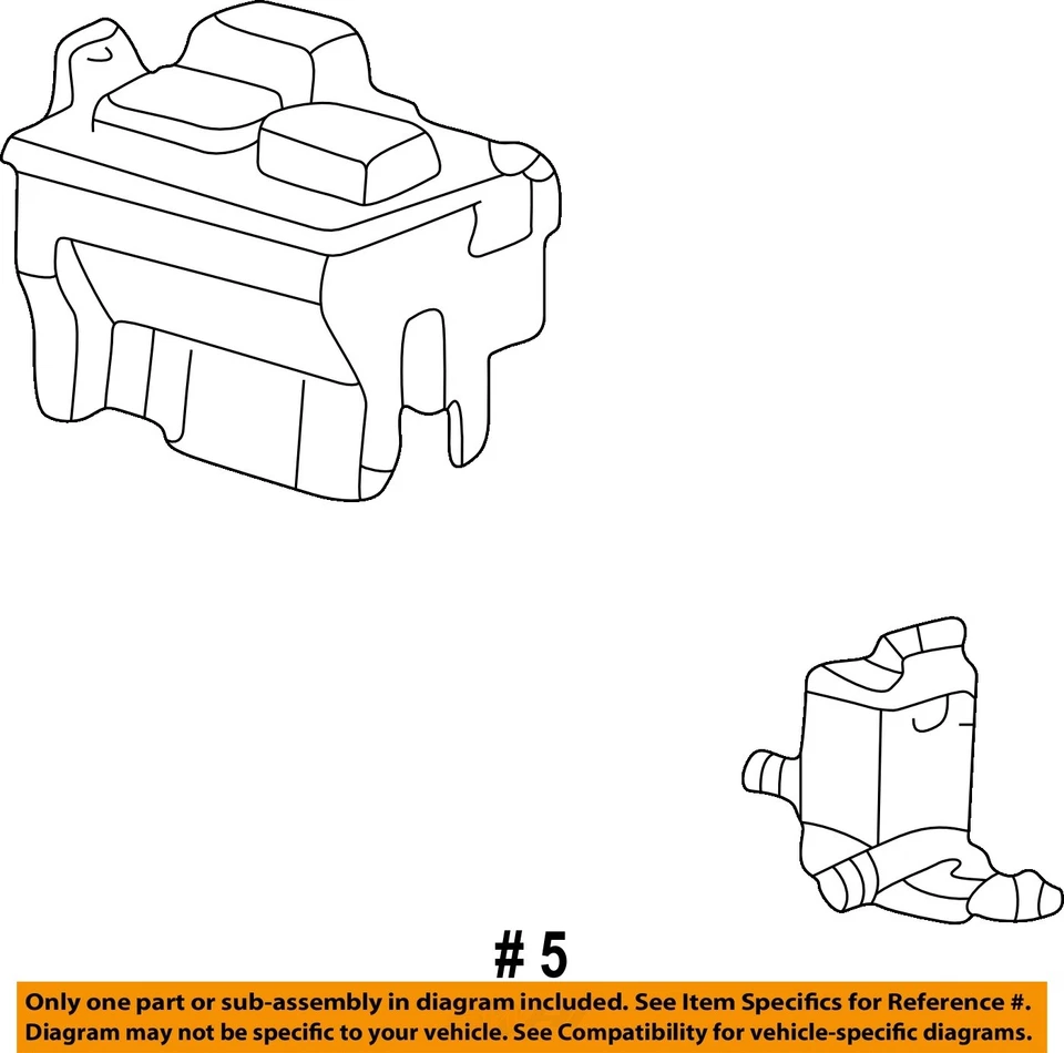 Used Washer Fluid Reservoir fits: 1999 Ford Expedition low fluid sensor Grade A - Image 4 of 4