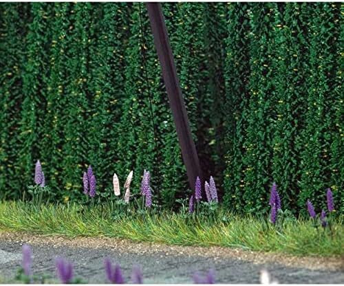 Busch 1233 – Lupinen Und Dahlien Set | Fertig Montierte Miniaturpflanzen Mit Vogelscheuche | Deko Für Zuhause