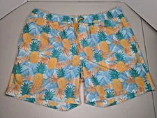 Member's Mark Mens Resort Swim Trunks Quick Dry UPF 50+‎  Pineapple Size XL