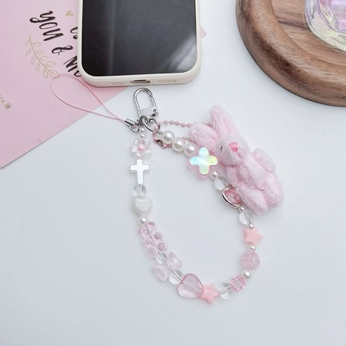 Phone Chain Acrylic Alloy Material Stylish Accessory Phone Jewelry for Woman - Zdjęcie 6 z 8