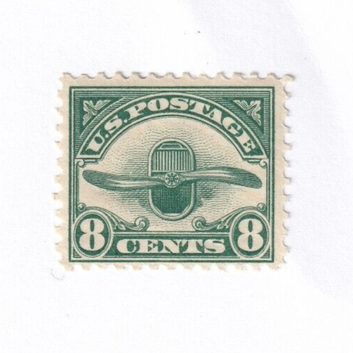 MATT'S STAMPS US SCOTT #C4 8-CENT GREEN PROPELLER AIR MAIL STAMP VF/XF MNH CV$40 - Picture 2 of 3