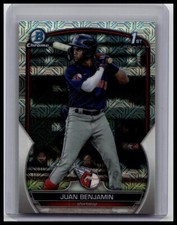 2023 Bowman Chrome #BCP-151 Juan Benjamin Chrome Prospects Mojo Refractor