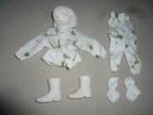 VINTAGE GI JOE WINTER CAMO SNOW OUTFIT LOT BOOTS PANTS JACKET 1/6 21ST TOYS 12"