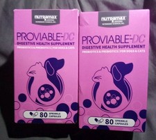 Nutramax Proviable-DC Probiotics for Dogs Cats 80 Sprinkle Capsules X 2 Pack