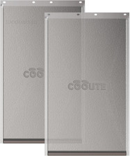 2 Pack Pet Door Replacement Flap with Magnetic Closure, Medium, Transparent