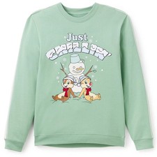 2025 DISNEY Adults Pullover Sweatshirt - CHIP 'N DALE JUST CHILLIN'