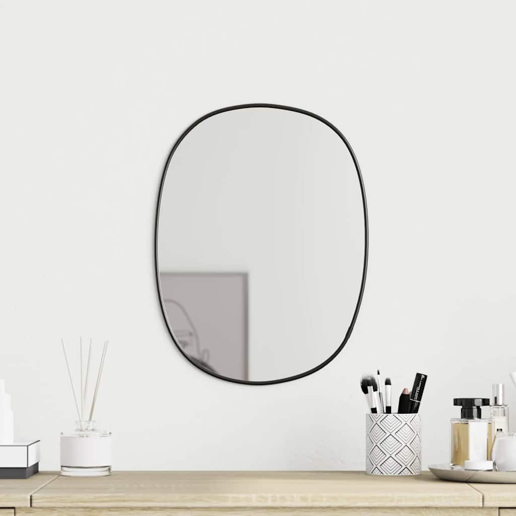 vidaXL Specchio da Parete Nero 40x30 cm | Design Moderno Rettangolare