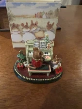 WEE FOREST FOLK Her Music Lesson  Christmas Edition Green piano M-282b