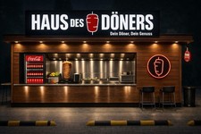 Haus des Döners Verkaufsstand, Imbisswagen, Foodtruck, Imbissstand, Container
