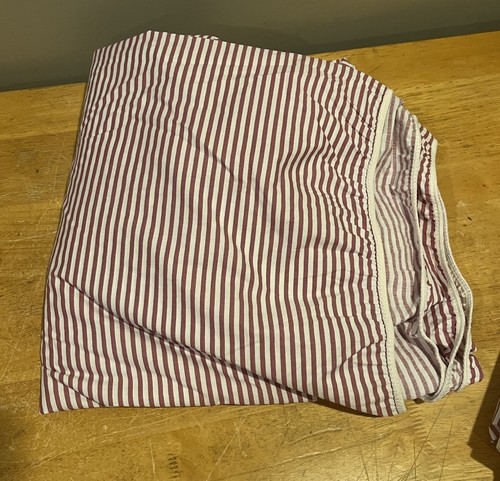 Vintage Croscill Rose Arbor Floral Stripe King Sheet Set Flat Fitted Pillowcases - Picture 3 of 6