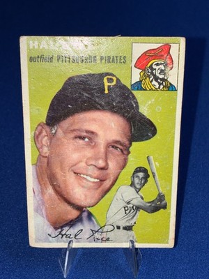 VINTAGE 1954 Topps #95 Hal Rice Pittsburgh Pirates Baseball Card