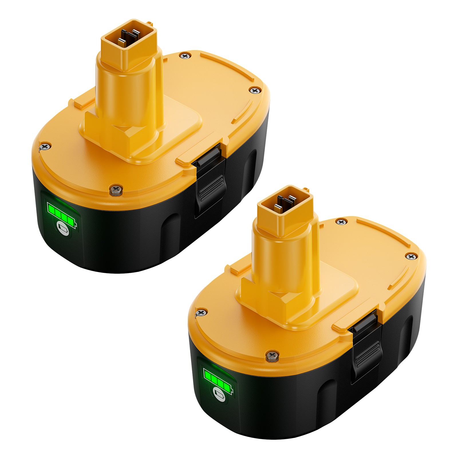 DC9096 18V 6.0Ah Lithium-Ion Battery Replacement For Dewalt 18V Tools – Compatible With DW9096, DC9098, DE9095 & More, LED Fuel Gauge