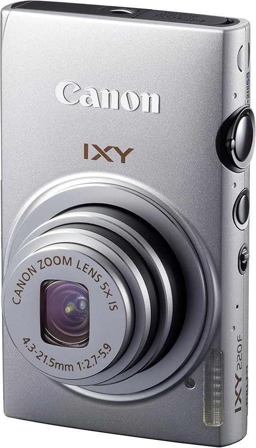 Canon IXY 220F Digital Camera Silver 12.1MP 10x Zoom Wi-Fi Tested