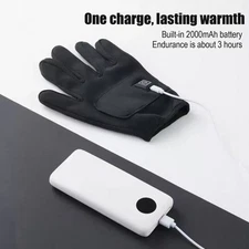 Heated Gloves 3 Temperature Levels USB Rechargeable for Cold Weather Activities