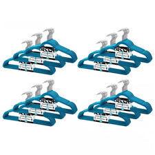 Velvet Non-Slip Turquoise Hangers 120-Pack 
