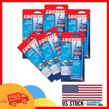 Loctite Clear Silicone Sealant - 2.7 Oz Tube, 6 Pack - 100 Waterproof Adhesive