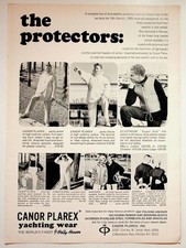 Vintage Canor Plarex Helly Hansen Yachting Wear 1960s Print Ad Sailing