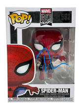 Tobey Maguire Signed Autograph Spider-Man Funko Pop #593 Marvel 80 Years JSA COA
