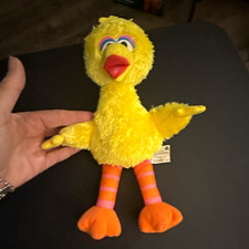 Hasbro Sesame Street Big Bird Plush Small Yellow Orange Pink Washable 2013 MPN