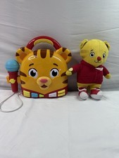 Daniel Tiger Singing machine Record Microphone  Jakks Fred Rogers & Plush Tested