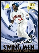 Kirby Puckett 1995 Pinnacle #296 Twins MLB READ FREE SHIPPING AutographDen