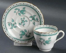 Spode Darlington Green  Demitasse Cup & Saucer 1239490