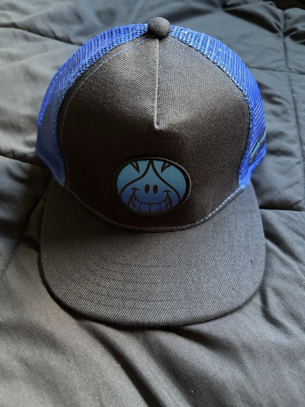 World Industries Blue & Black Trucker Snapback Hat NEW With Tags