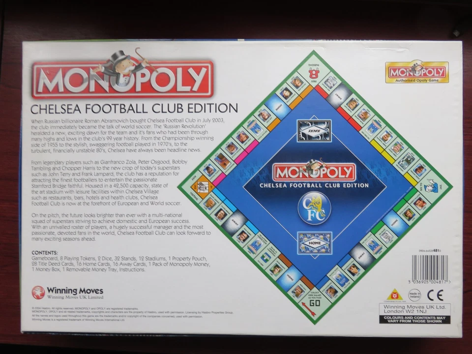 Monopoly Chelsea Football Club Edition 2004/05 Complete - Image 3 of 4