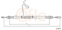 Cofle 11.5673 Seilzug, Feststellbremse FüR Ford