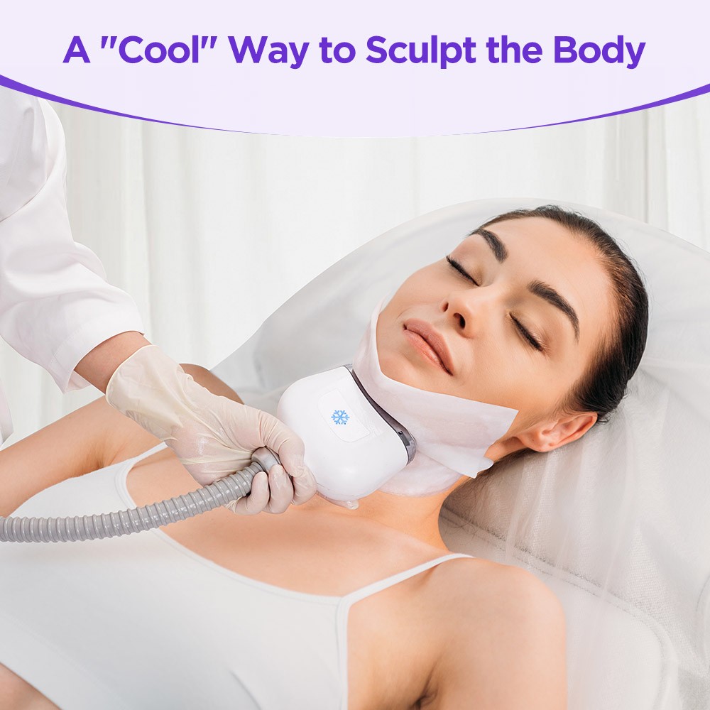 3 Handles Cryo Cool Freezing Machine Double Chin Removal Body Massage Salon Spa