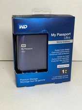 WD My Passport Ultra Metal Edition 1 TB External Hard Drive - Blue B8