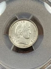 PCGS AU58 1909 O BARBER DIME BETTER DATE NEAR BLAST WHITE