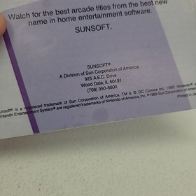 Batman Nintendo NES solo manuale istruzioni autentico