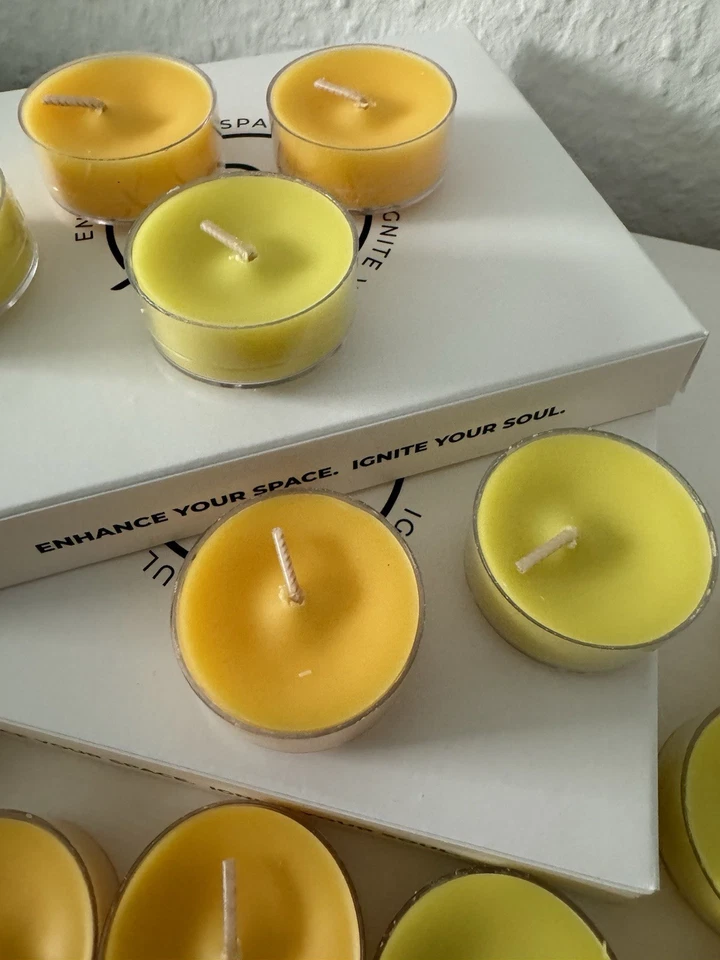 PartyLite-24 Teelichter—Sun Orchidee Ananas und Wild Lemongrass Citronella-Neu - Bild 4 von 4