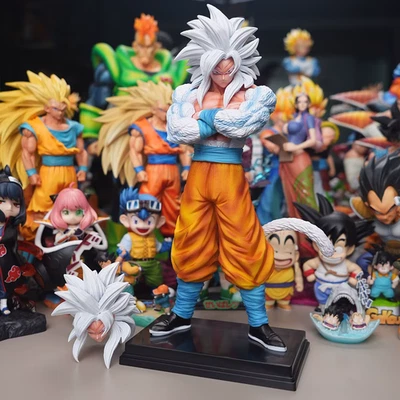 Figurine Son Goku Super Saiyan 4 Blanc – Dragon Ball GT – 32 cm Collection Anime - Photo 1/4