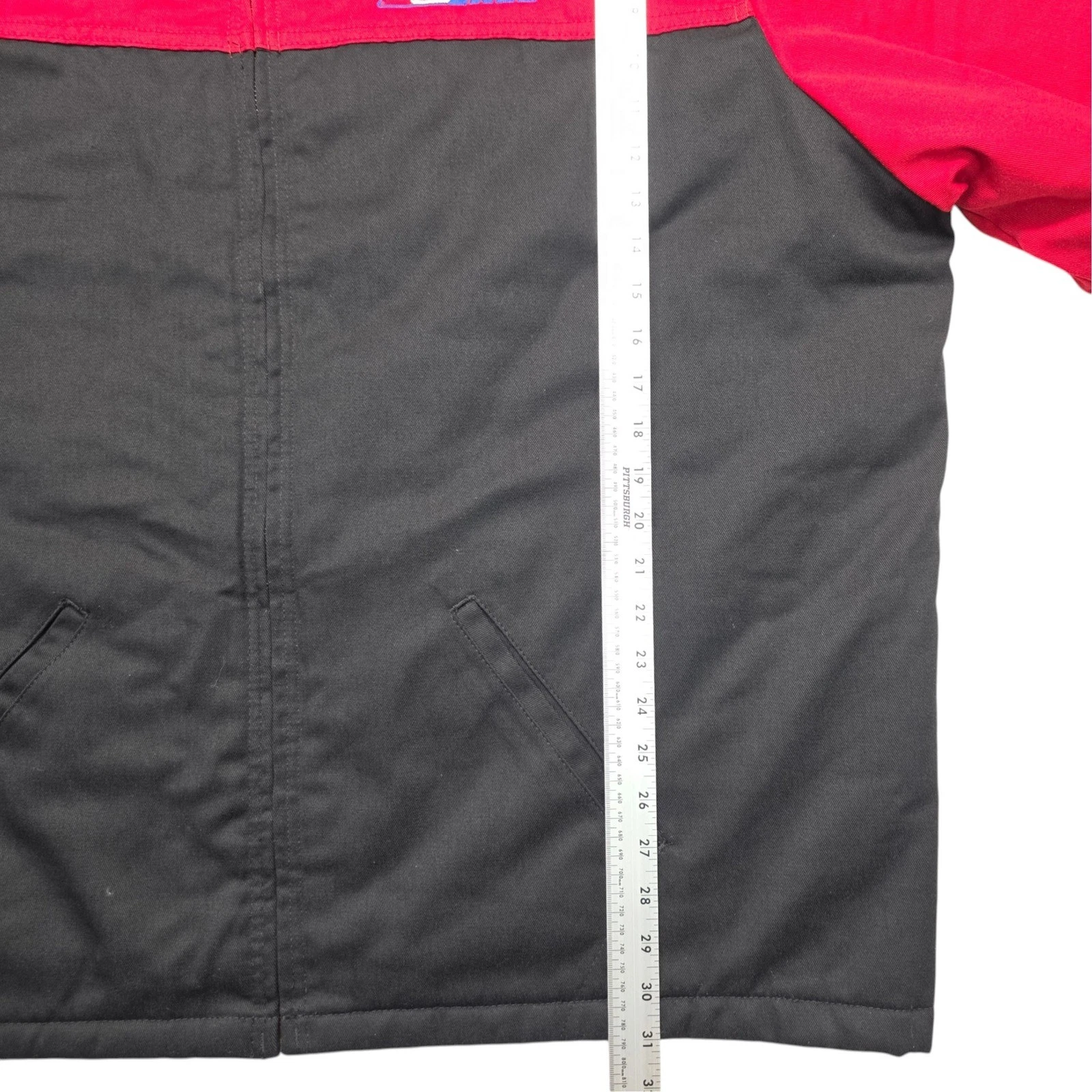 Dickies Mens 3XL Red Black Two Tone Quilted Lined Fire Call Work Jacket Notifier image 5
