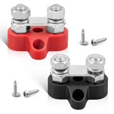 12V 150A Power Distibution Block 5/16" Dual Stud Busbar M8 Terminal Bus Bar 12 V