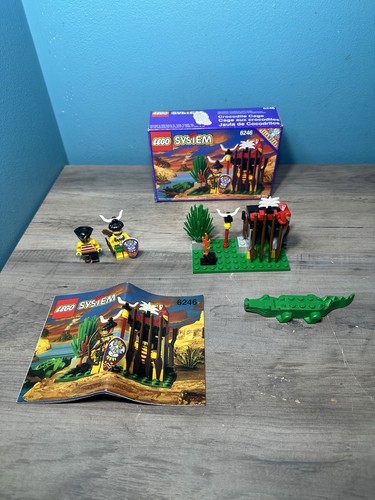 Lego System 6246 Pirates Islanders Krokodilkäfig 56 Teile Bauset 1994