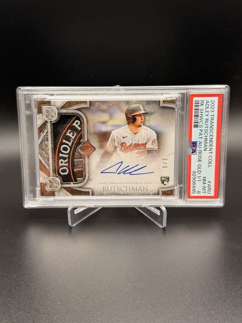 2023 Topps Transcendent 1/1 Adley Rutschman Rookie Showcase Auto RC PSA 8
