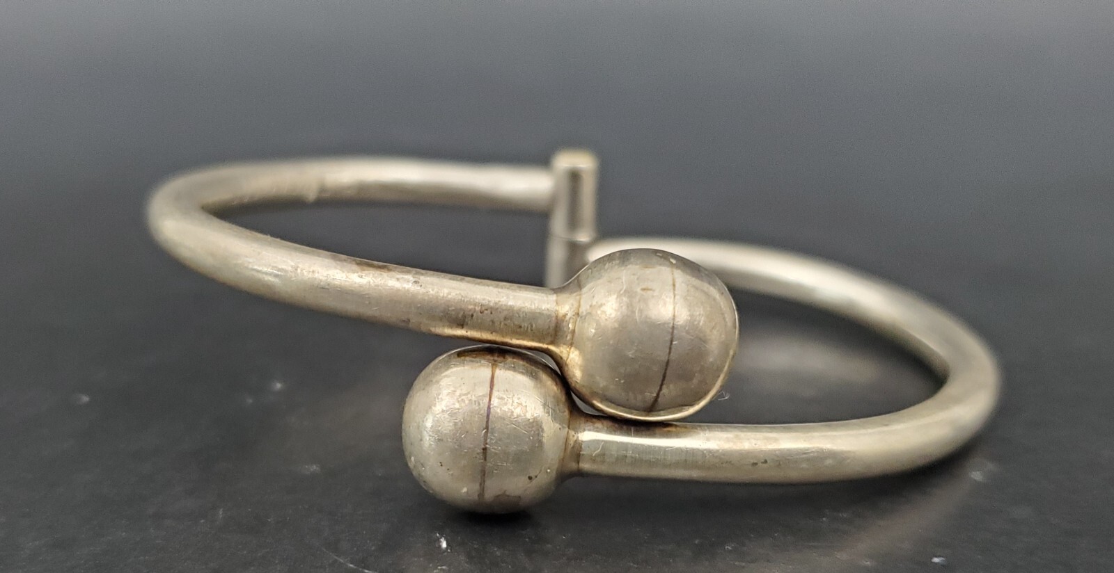 4 Open Cuff Design Solid Sterling Bangle Type Bra… - image 4